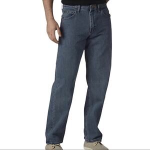 Wrangler Western Relaxed Fit Denim Blue Jeans Straight Leg Men 42x30 Cowboy Work